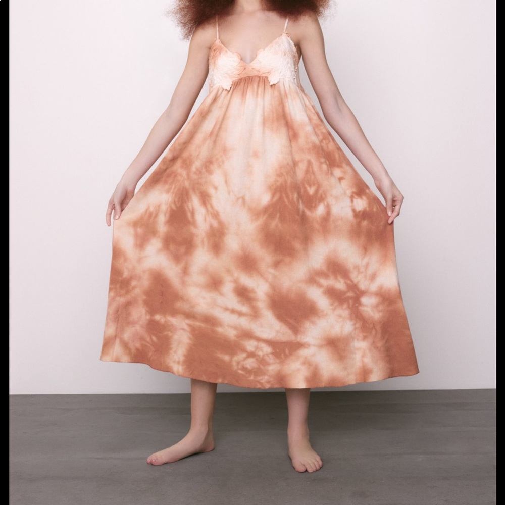 Zara Tie Dye MIDI/ Maxi Dress - Picture 2 of 12